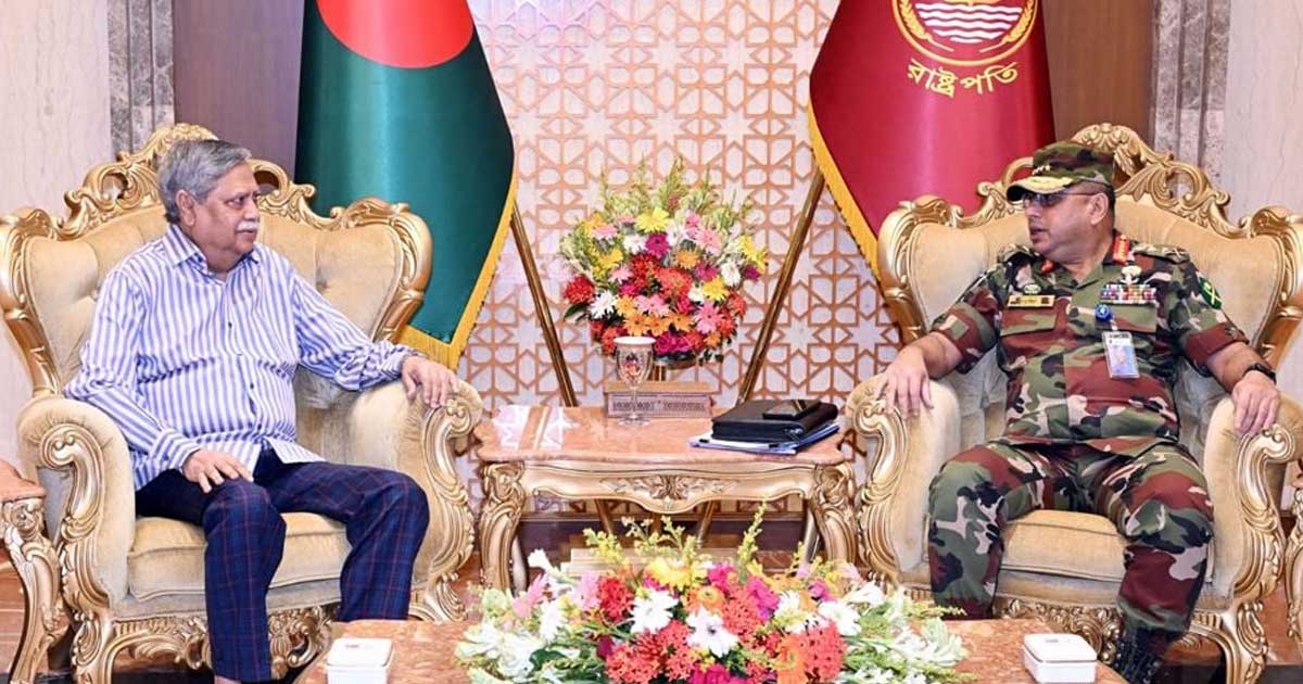 রাষ্ট্রপতির সঙ্গে সেনাপ্রধানের সাক্ষাৎ