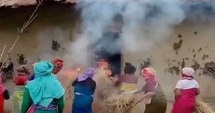 ফের অশান্ত ভারতের মণিপুর, জ্বালিয়ে দেয়া হলো বাড়িঘর
