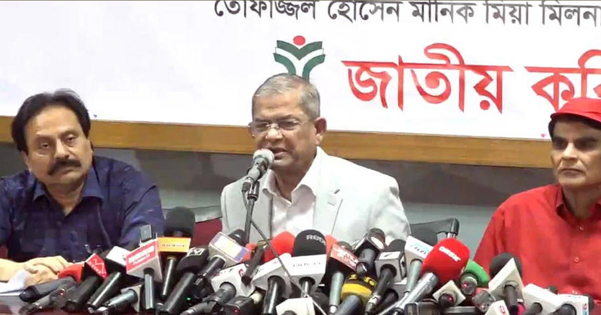 ইসকন ইস্যুতে সতর্ক থাকার আহ্বান মির্জা ফখরুলের