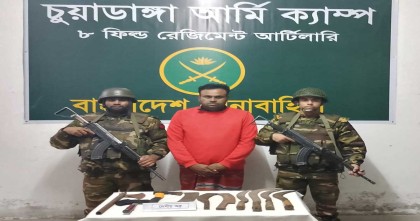 সেনা অভিযানে চুয়াডাঙ্গায় শীর্ষ সন্ত্রাসী মিল্টন গ্রেফতার