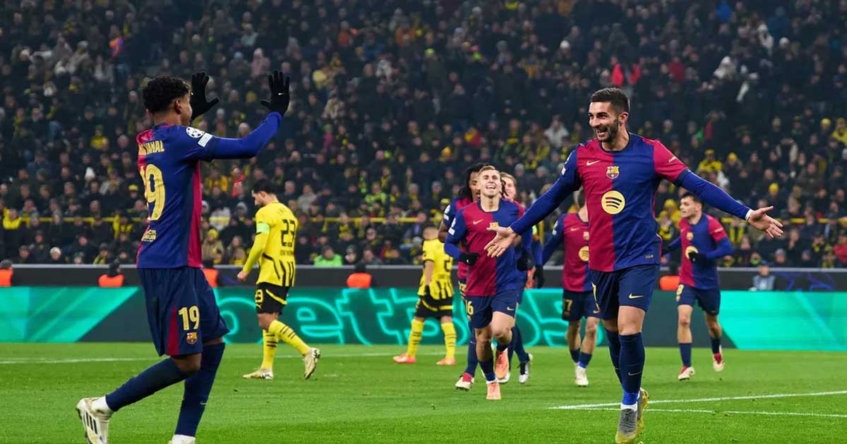 বরুশিয়া ডর্টমুন্ডের বিপক্ষে ৩-২ গোলের জয় বার্সেলোনার