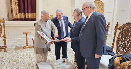 ফিলিস্তিন নিয়ে জোরালো বক্তৃতার জন্য প্রধান উপদেষ্টাকে পিএলও মহাসচিবের ধন্যবাদ