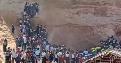কক্সবাজারের উখিয়া রোহিঙ্গা ক্যাম্পে পাহাড় ধসে নিহত ২
