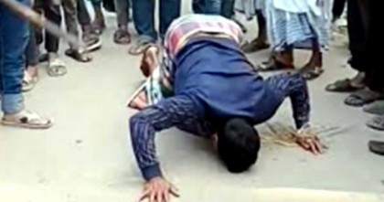 লক্ষ্মীপুরে চুরির অপবাদে যুবককে বেঁধে নির্যাতন ও নাকে খত