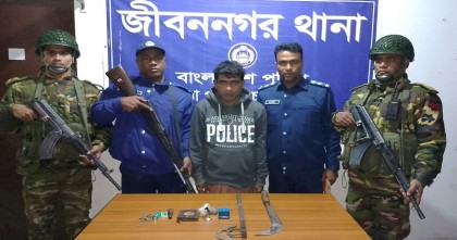 চুয়াডাঙ্গায় সন্ত্রাসী আব্দুর রহিম গ্রেফতার 