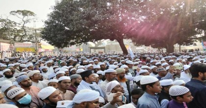 সিরাজগঞ্জে সাদপন্থিদের রাষ্ট্রীয়ভাবে নিষিদ্ধ ও বিচারের দাবিতে বিক্ষোভ