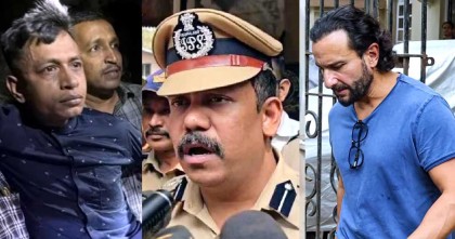 সাইফের হামলাকারী বাংলাদেশি: দাবি মুম্বাই পুলিশের
