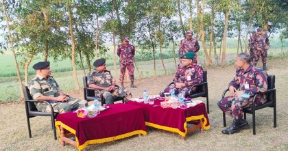 চুয়াডাঙ্গা সীমান্তে বিজিবি-বিএসএফ এর ব্যাটালিয়ন পর্যায়ে আলোচনা অনুষ্ঠিত 