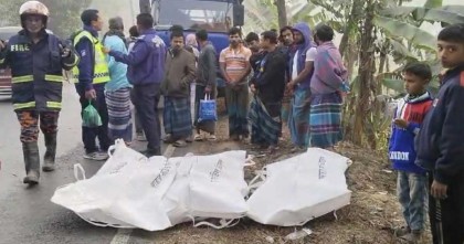 গাজীপুরে নিয়ন্ত্রণ হারিয়ে পিকআপ খাদে পড়ে ৩ জন নিহত  