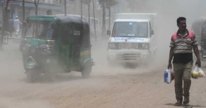 বায়ু দূষণে সপ্তম অবস্থানে আজ ঢাকা