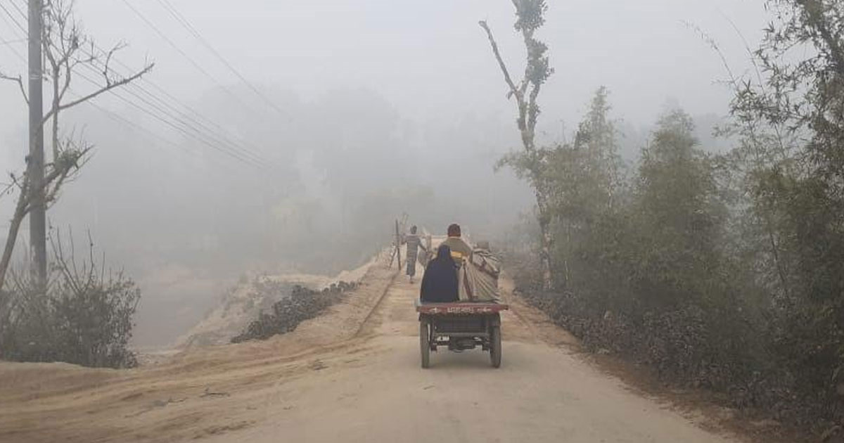 শীতকাল বিদায় নিলেও পঞ্চগড়ে কমেনি শীত, তাপমাত্রা ৯ ডিগ্রিতে