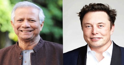 ইলন মাস্কের সঙ্গে  প্রধান উপদেষ্টার সাক্ষাৎ