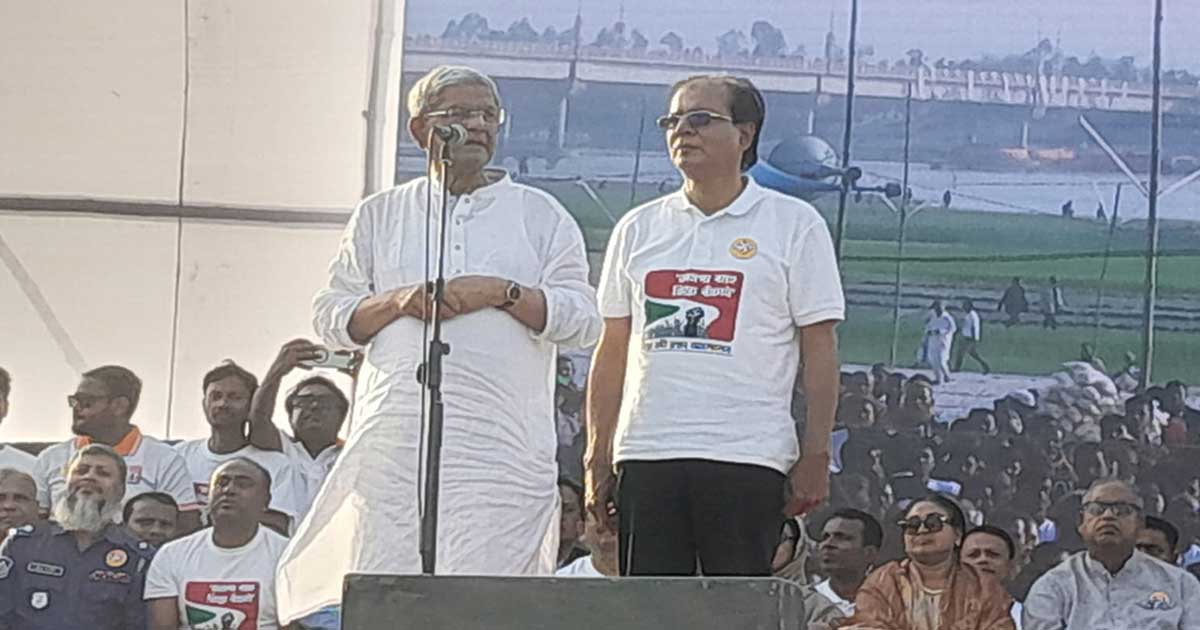 বন্ধুত্ব করতে চাইলে আগে তিস্তার পানি দেন,ভারতকে মির্জা ফখরুল