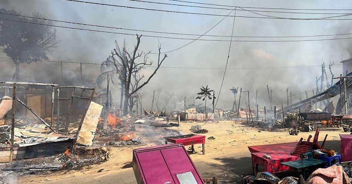 সাজেকে রিসোর্টে আগুন