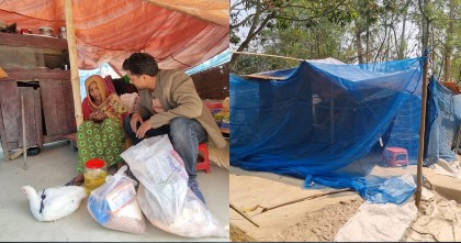 সিরাজগঞ্জে বৃদ্ধদের ঘর ছাড়া করলেন সুদখোর শিক্ষক মতিন,পলিথিন টাঙ্গিয়ে দিনযাপন