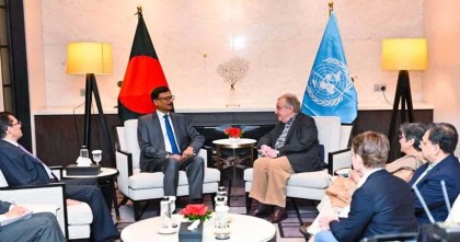জাতিসংঘ মহাসচিবের সঙ্গে পররাষ্ট্র উপদেষ্টার বৈঠক