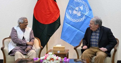 প্রধান উপদেষ্টার সঙ্গে জাতিসংঘ মহাসচিবের বৈঠক