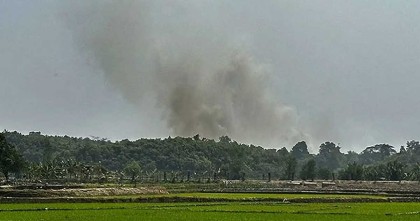 ১৭ দিন পর আবারো বিস্ফোরণের বিকট শব্দে কেঁপে উঠলো টেকনাফ সীমান্ত  