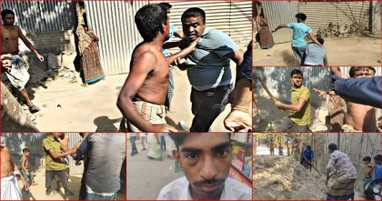 সিরাজগঞ্জে সাংবাদিকদের উপর সহিংস হামলা এবং মোটরসাইকেল ভাঙচুর,আহত ১ 