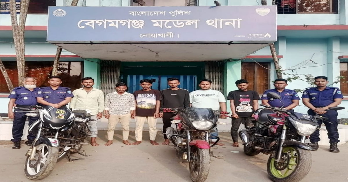 অনলাইনে মোটরসাইকেল বিক্রির প্রতারক চক্রের ৬ সদস্য গ্রেপ্তার: ৩টি চোরাই মোটরসাইকেল উদ্ধার