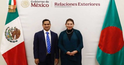 মেক্সিকোর উপ-পররাষ্ট্রমন্ত্রীর সঙ্গে রাষ্ট্রদূত মুশফিকুল ফজলের বৈঠক