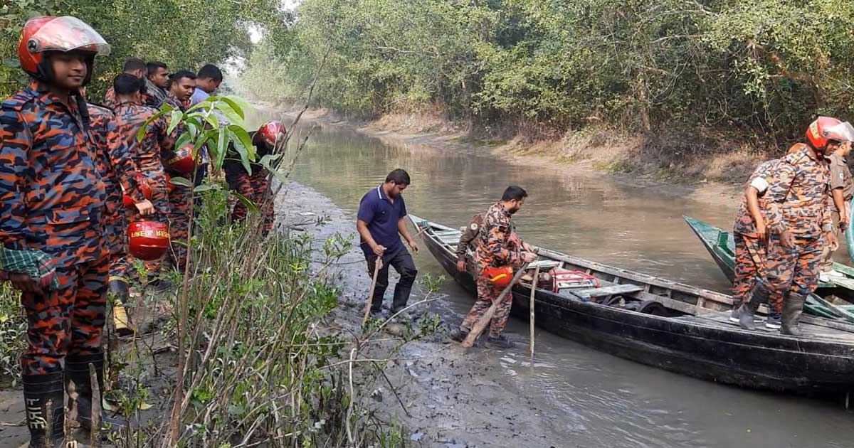 পুরোপুরি নিয়ন্ত্রণে সুন্দরবনে লাগা আগুন
