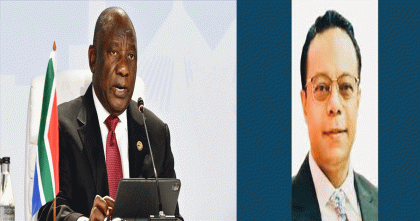 দক্ষিণ আফ্রিকার রাষ্ট্রপতিকে বাংলাদেশ সফরের আমন্ত্রণ হাইকমিশনার আহমেদ শফীর  