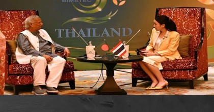 প্রধান উপদেষ্টার সঙ্গে থাইল্যান্ডের প্রধানমন্ত্রীর দ্বিপাক্ষিক বৈঠক