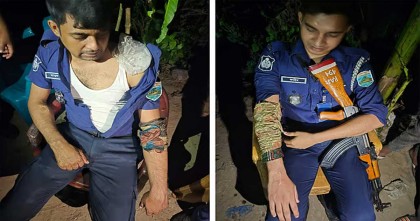 ছুরিকাঘাতে যুবক নিহত, অভিযুক্তকে পিটিয়ে হত্যা, ৬ পুলিশ আহত