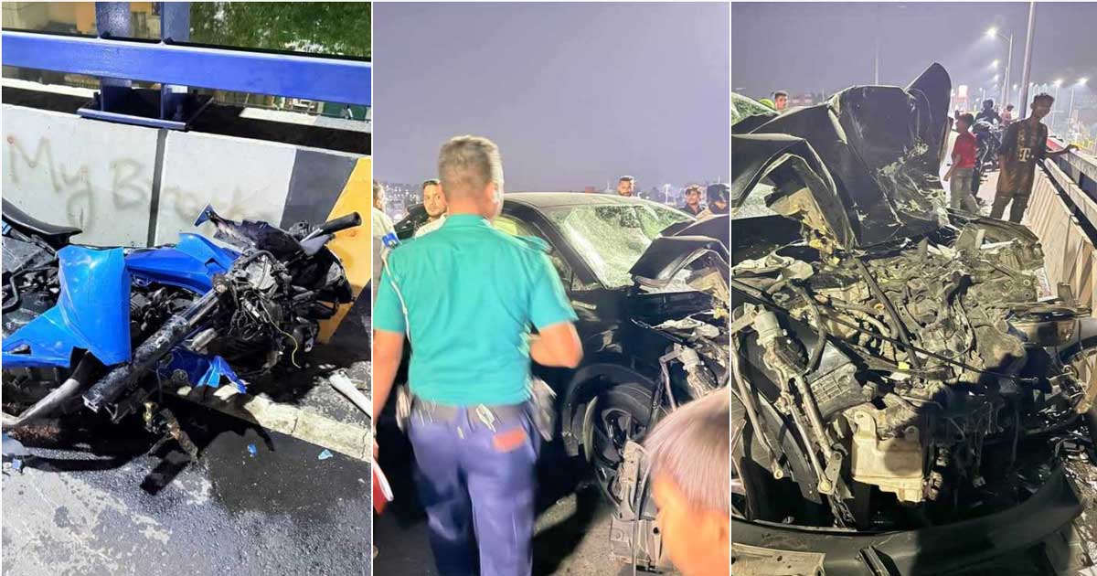 কালশী ফ্লাইওভারে গাড়ির সঙ্গে মোটরসাইকেলের সংঘর্ষে দুই যুবক নিহত