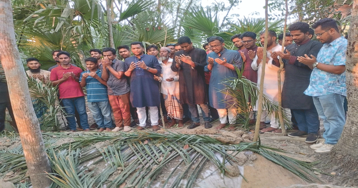 শহিদ আশিকুর রহমান হৃদয়ের পরিবারের পাশে ছাত্রদল
