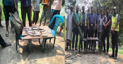সিরাজগঞ্জে ১২টি টিয়ারশেল উদ্ধার