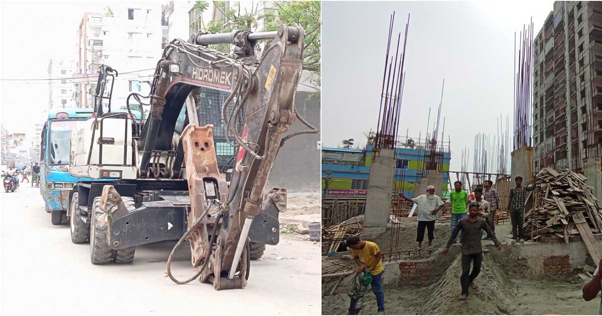 বনশ্রীতে চলছে রাজউকের অভিযান