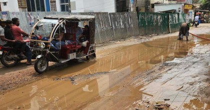 বেহাল দশা রাজবাড়ী পৌরসভার গুরুত্বপূর্ণ সড়কগুলোর