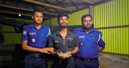 কুড়িগ্রামে গাঁজাসহ যুবক আটক, মোবাইল কোর্টে ৬ মাসের কারাদণ্ড