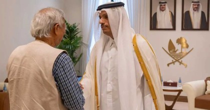 ড. ইউনূসের নেতৃত্বের প্রতি পূর্ণ সমর্থন কাতারের
