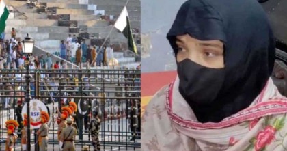 সীমান্তে কান্না, মাকে ছেড়ে পাকিস্তানে ফিরতে হলো দুই শিশুকে

