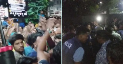 মধ্যরাতে আইভীর বাসায় অভিযান, অবরুদ্ধ পুলিশ