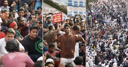 উত্তাল শাহবাগ, যেন ফিরে এসেছে ‘জুলাই’