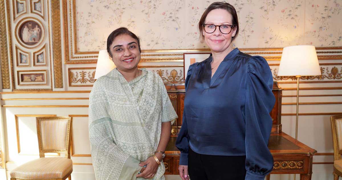 সুইডেনের পররাষ্ট্রমন্ত্রীর সঙ্গে বাংলাদেশের রাষ্ট্রদূতের সৌজন্য সাক্ষাৎ