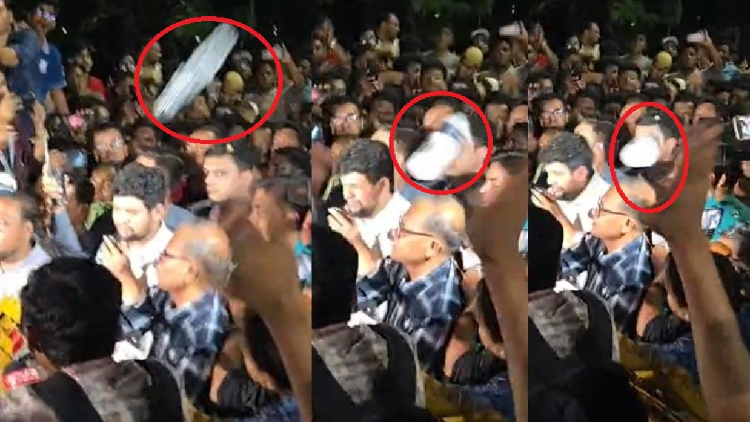 উপদেষ্টা মাহফুজকে লক্ষ্য করে ‘ভুয়া ভুয়া’ স্লোগান, বোতল নিক্ষেপ