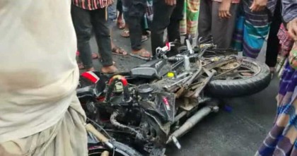 রাজবাড়ীতে ট্রাক-মোটরসাইকেল মুখোমুখি সংঘর্ষে একজন নিহত