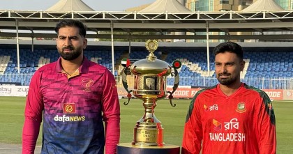 সংযুক্ত আরব আমিরাতের বিপক্ষে টস হেরে ব্যাটিংয়ে বাংলাদেশ