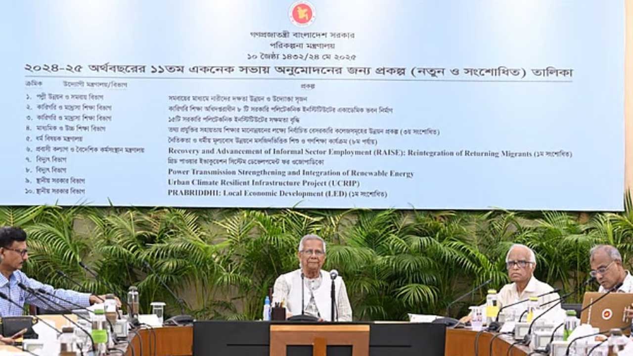 একনেকে ১১ হাজার ৮৫১ কোটি টাকার ৯ প্রকল্প অনুমোদন