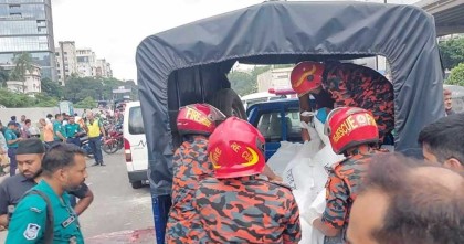 রাজধানীর বনানীতে লরির চাপায় দুই মোটরসাইকেল আরোহী নিহত