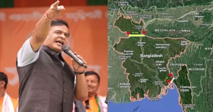 বাংলাদেশের মানচিত্র নিয়ে বিস্ফোরক মন্তব্য আসামের মুখ্যমন্ত্রীর