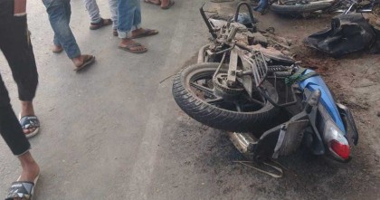 পার্বতীপুরে ট্রাকের সাথে মোটরসাইকেলের সংঘর্ষে ২ শ্রমিক নিহত