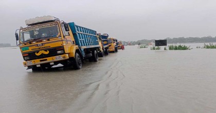 গলাচিপায় যোগাযোগ বন্ধ, ডুবে গেছে ফেরিঘাট-লঞ্চঘাট