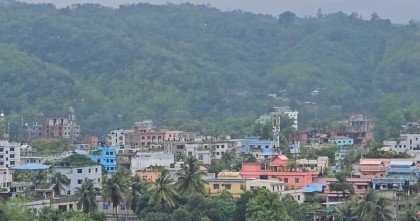 বান্দরবানে টানা বৃষ্টিপাতে বন্যা ও পাহাড় ধসের শঙ্কা
