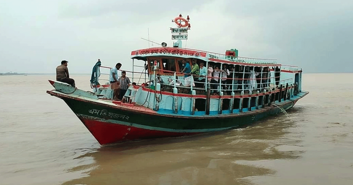 ৪৬ ঘণ্টা পর দৌলতদিয়া-পাটুরিয়া নৌরুটে আবারো লঞ্চ চলাচল শুরু